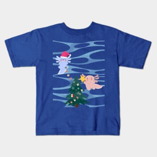 Axolotl Christmas Kids T-Shirt